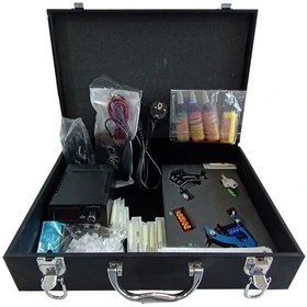 پک کامل دستگاه تاتو دو گان حرفه ای، ست لوازم تاتو، پکیج محصولات تتو