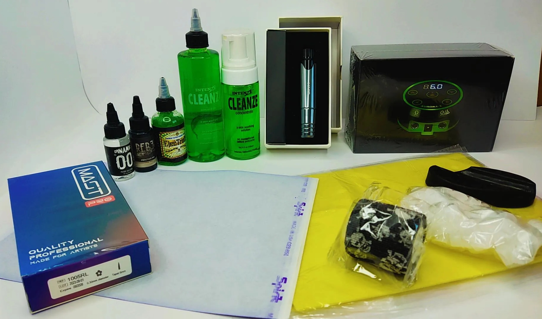 پک کامل دستگاه تتو p10 با ترانس آرورا۲اصلی